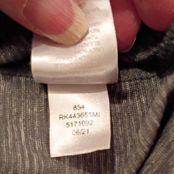 Zella Heather Gray Ruched Long Sleeve Top - Picture 6 of 8